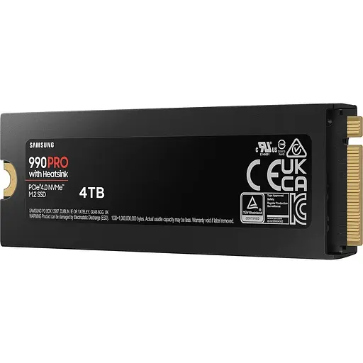 SSD накопитель Samsung 990 PRO with Heatsink 4TB (MZ-V9P4T0GW) [137334] - фото 4