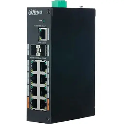 8-портовый неуправляемый гигабитный PoE коммутатор DH-PFS3211-8GT-120, 8x1000M c PoE + 2x SFP1000M + 1x RJ45 1000M, 150×110×42 мм