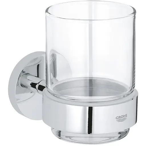 Склянка з тримачем для ванної кімнати Grohe QuickFix Start 41194000 хром - фото 1