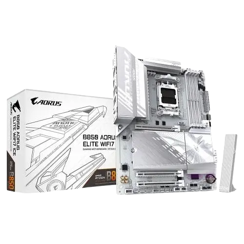 Материнська плата Gigabyte B850 Aorus Elite Wi-Fi7 Ice Socket AM5 (B850 A ELITE WF7 ICE) - фото 1