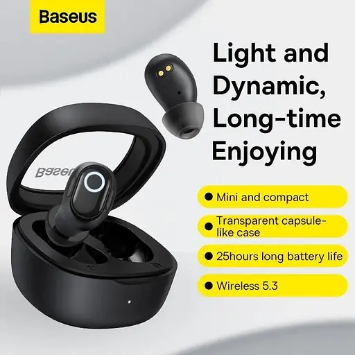 Наушники Baseus Bowie WM02 True Wireless Earphones черные - фото 7