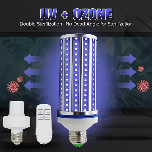 Бактерицидна лампа UV-C 220V E27 254nm 60W Ультрафіолетова - фото 6