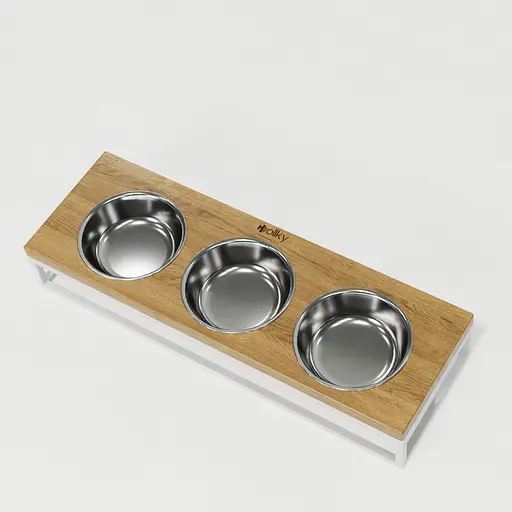 Hollky Base Bar — три миски на підставці (3 × 0,45 л) - фото 7