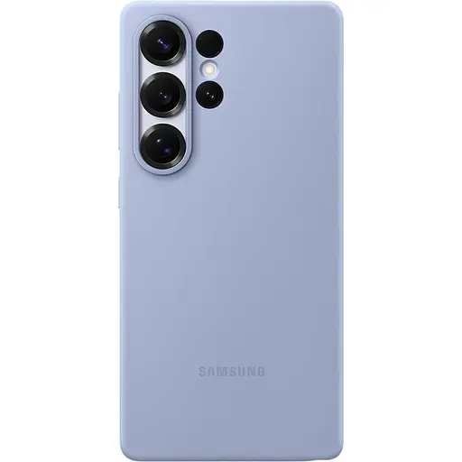Оригінальний протиударний силіконовий чохол Samsung Silicone Case для Galaxy S25 Ultra Light Blue