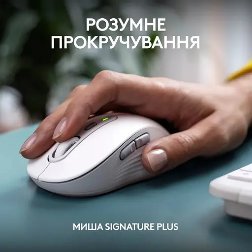 Комплект (клавіатура, миша) бездротовий Logitech Signature Slim Combo MK950 OffWhite (920-012491) - фото 8