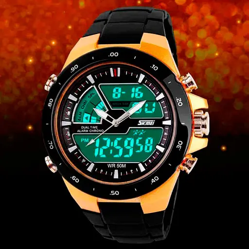 Спортивний годинник Skmei 1016 gold