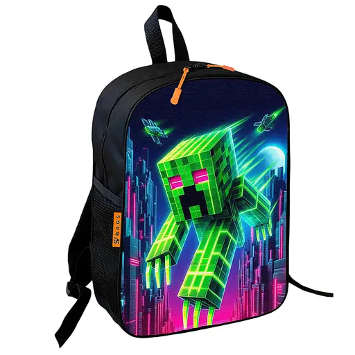 Рюкзак школьный детский Майнкрафт Крипер «Minecraft» 36х27 см для мальчика (01167)