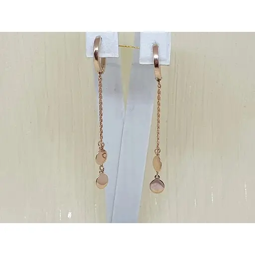 Золоті сережки-підвіски Платон. 1С223/00Б - фото 3