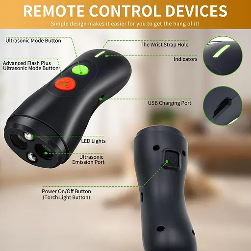 Устройство сдерживания лая собак, ультразвуковое устройство для лая собак, лай собак, перезаряжаемое, с дистанционным - фото 3