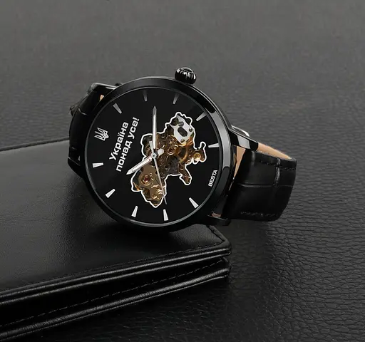 Часы мужские Besta Skeleton UA Black Черный (3121) - фото 8