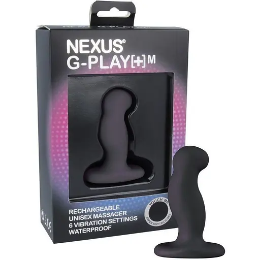 Вібромасажер простати Nexus G-Play Plus M Black максимальний діаметр 3 см перезаряджається - фото 3