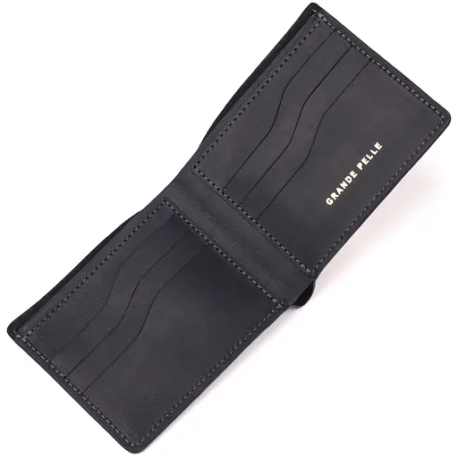 Мужской кожаный кошелек Grande Pelle 11.5х9х1 см acs0024003 - фото 3