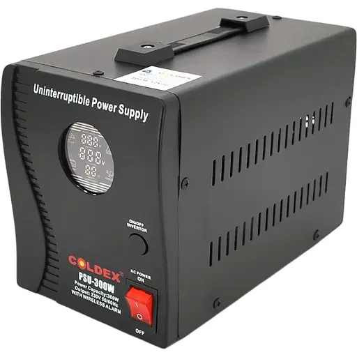ДБЖ з правильною синусоїдою Coldex PSW-Coldex-500VA (300W), 12V під зовнішню батарею, струм заряду 10A+ wireless alarm