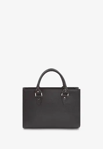 Женская кожаная сумка Fancy черная Saffiano - фото 3