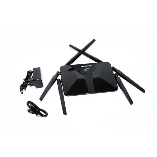 Маршрутизатор WI-FI роутер Pix-Link LV-WR50Q високошвидкісний 6 антен Black (17965) - фото 4