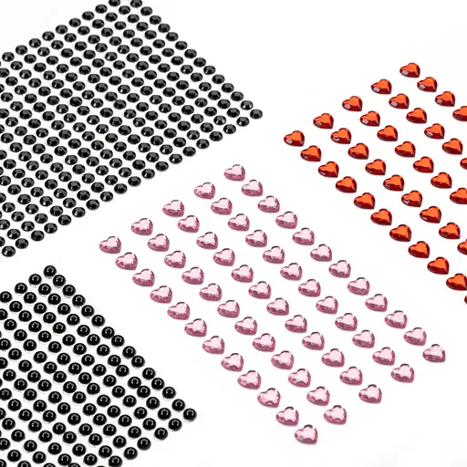 Стразы самоклеящиеся Черные 5мм 375шт Rosa Talent - фото 7