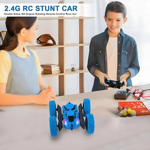 Дитячий гоночний автомобіль VROOMS & WHEELS з дистанційним керуванням, обертається на 360 градусів - фото 3