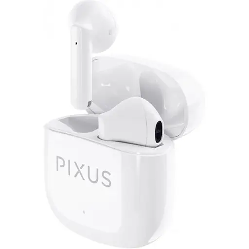 Бездротові навушники Pixus Muse, TWS, BT5.3, 37mAh, 320mAh, 5h, white UA UCRF