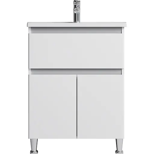 Тумба з умивальником AM.PM X-Joy 65 см підлогова 1 ящик Білий M85-FSX0653-WC0653WG38 Білий - фото 1