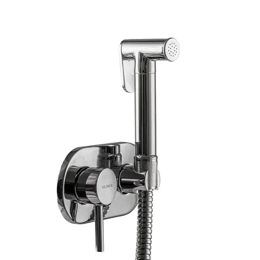 Змішувач вбудований з гігієнічним душем Globus Lux Niagara GLN-2-106 Chrome 30412 - фото 3