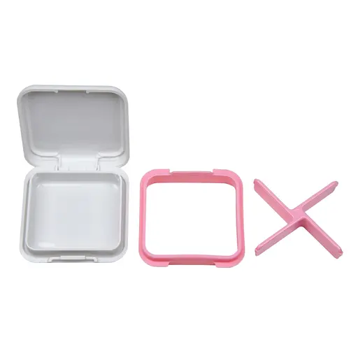 Кейс для капсул Fitseven UZSPACE TP005WP, білий з ромбами - фото 4