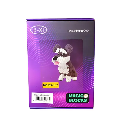 Дитячий конструктор Magic Blocks Таємне життя свійських тварин Шнауцер на 2100 деталей (167-BX) - фото 3