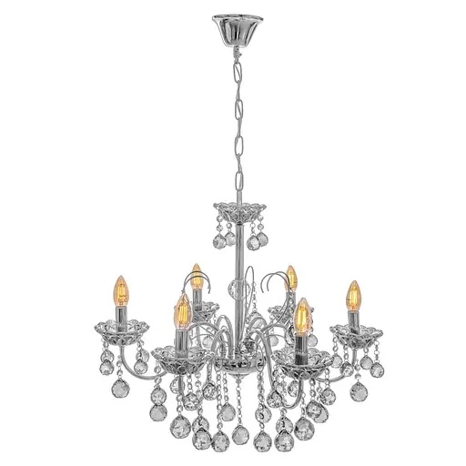 Люстра подвесная Brille хрустальная E14 40W (BCL-681S/6) - фото 2