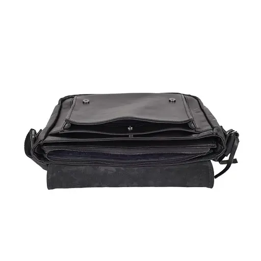 Кожаная мужская сумка через плечо TARWA 30.5х7х24 см sum0025895 - фото 8