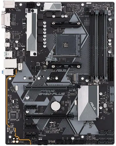 Материнская плата ASUS PRIME B450-Plus (PRIME B450-PLUS) (Socket AM4, AMD B450, ATX) - фото 1