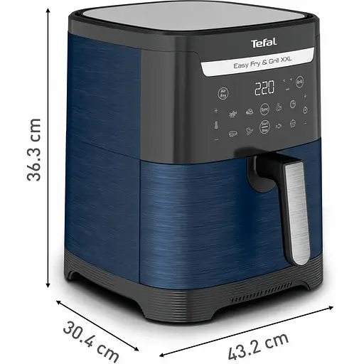 Мультипіч Tefal EasyFry&Grill XXL 1830 Вт чорно-синя (EY801410) - фото 4