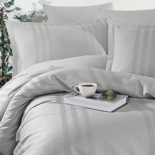 Постільна білизна Melkor V7 A.Gri Ранфорс Жаккард Clasy pbe0052069 - фото 2