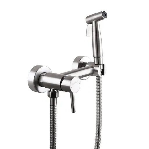 Змішувач для гігієнічного душу зовнішнього монтажу 150 мм Globus Lux SBT-6SS-106MIX, Нержавіюча сталь - фото 1