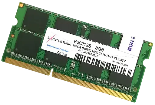 Оперативна пам'ять Exceleram 8GB SODIMM DDR3 2400MHz (E30212S)