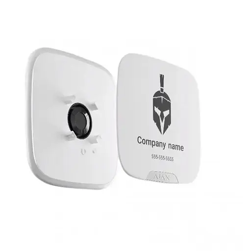 Лицьова панель Ajax Brandplate для брендування вуличної сирени StreetSiren DoubleDeck (10 шт.) Back (20380.63.WH1)