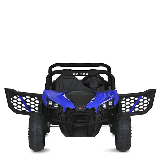 Електромобіль дитячий Bambi M 5911EBLR-4-2 24V на 2 моторах та USB для музики блакитно-синій - фото 2