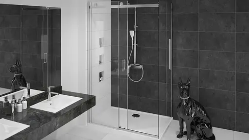 Душевая кабина Rea Nixon 90x150 L chrome REA-K5011 + REA-K5008, Левая, прозрачный, хром - фото 3