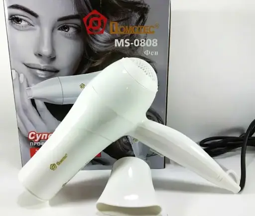 Фен для сушіння та укладання волосся Domotec MS-0808 3000 Вт Білий - фото 8