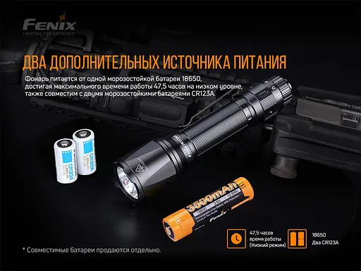 Ручний тактичний ліхтарик Fenix TK11 TAC 1600лм (Чорний) - фото 6