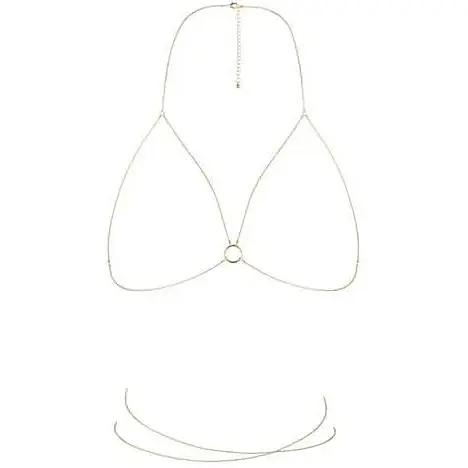 Ланцюжок портупея Bijoux Indiscrets Magnifique Bra Chain - Gold