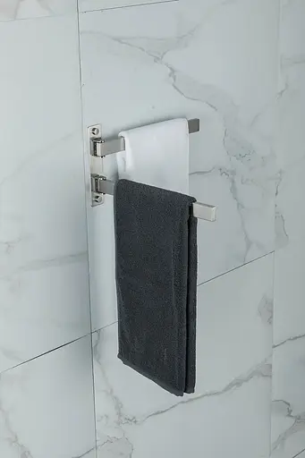 Тримач для рушника Frap F30412 поворотний 2-й нержавіюча сталь 278 мм Нержавіюча сталь - фото 4