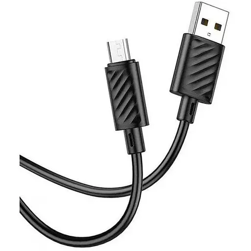 Кабель Hoco X88 Gratified зарядный кабель для Micro Черный