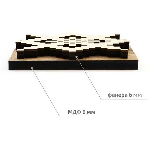 Штамп для вибійки Rosa Talent №17 Вишиванка 8x8см - фото 2