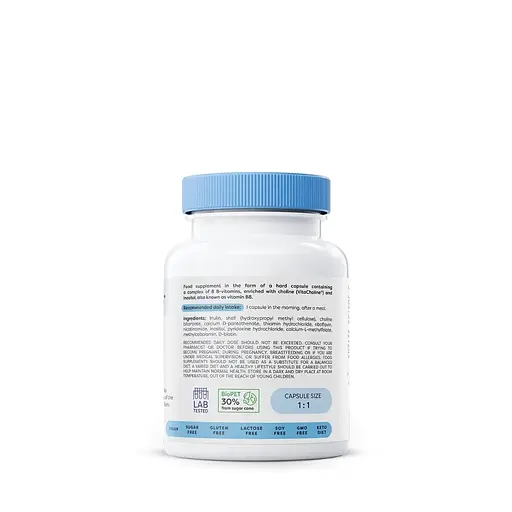 Комплекс вітамінів групи B Osavi B-complex with choline & inositol, 60 капсул з холіном і інозитолом - фото 3
