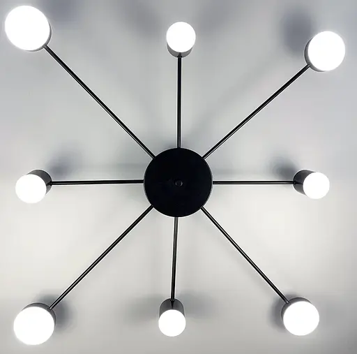 Стельовий LED світильник чорного кольору Line.F DE 34/8 BK - фото 4