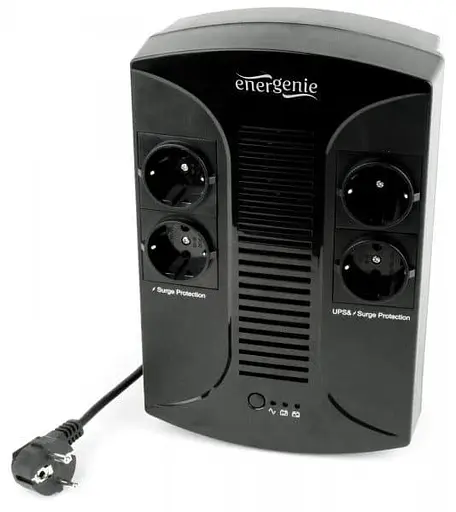 Джерело безперебійного живлення EnerGenie 650 ВА / 390 Вт / 7 А*ч (EG-UPS-001) - фото 2