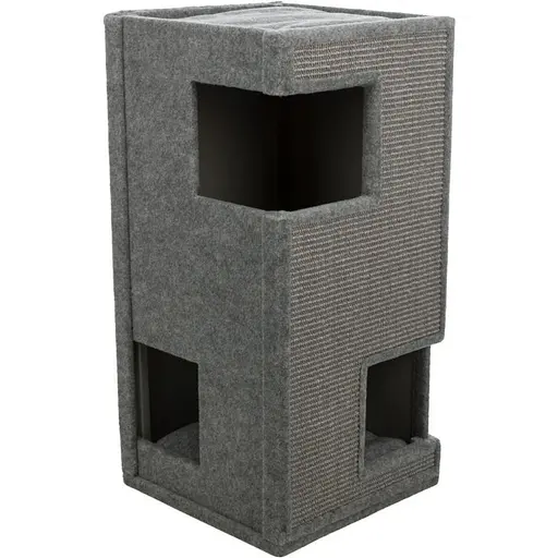 Когтеточка-домик Trixie Gabriel для кошек сизаль серая 38х38х78 см [CD] - фото 1