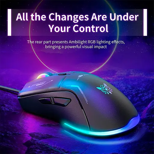 Миша Onikuma Wired RGB Gaming Mouse CW917 |1200-5800DPI| - фото 2