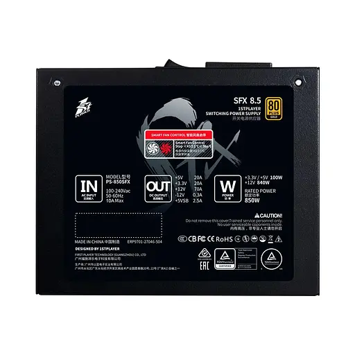 Блок живлення 1stPlayer PS-850SFX 850W (SFX-GLD-850-BK-EU) - фото 3
