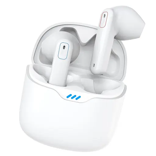 Слуховой аппарат AIMED Hearing Aid NO-EARBUDS Series P18 с подключением Bluetooth и кейсом для зарядки цвет белый - фото 3