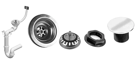 Кухонна мийка гранітна Rea Lin white ZLE-00130, Білий - фото 7